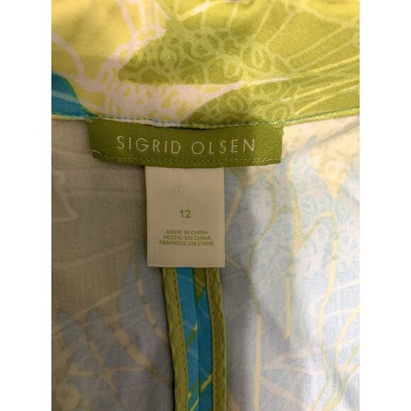 - Sigrid Olson Blazer Women's Size 12 Three Button Double Pockets Work Chu… - Picture 7 of 8